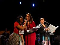 Jen Kwok, Katherine Barna, Kamala Sankaram <br />Yahweh\'s Follies (Developmental Reading) <br />Photo by Jenn Burland