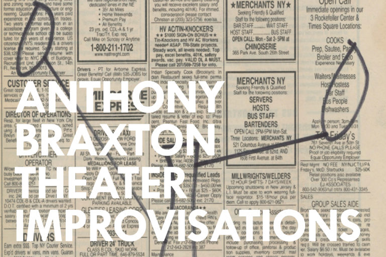 Anthony Braxton Theater Improvisations